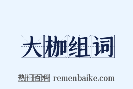 大枷组词是什么意思的图片